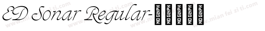 ED Sonar Regular字体转换